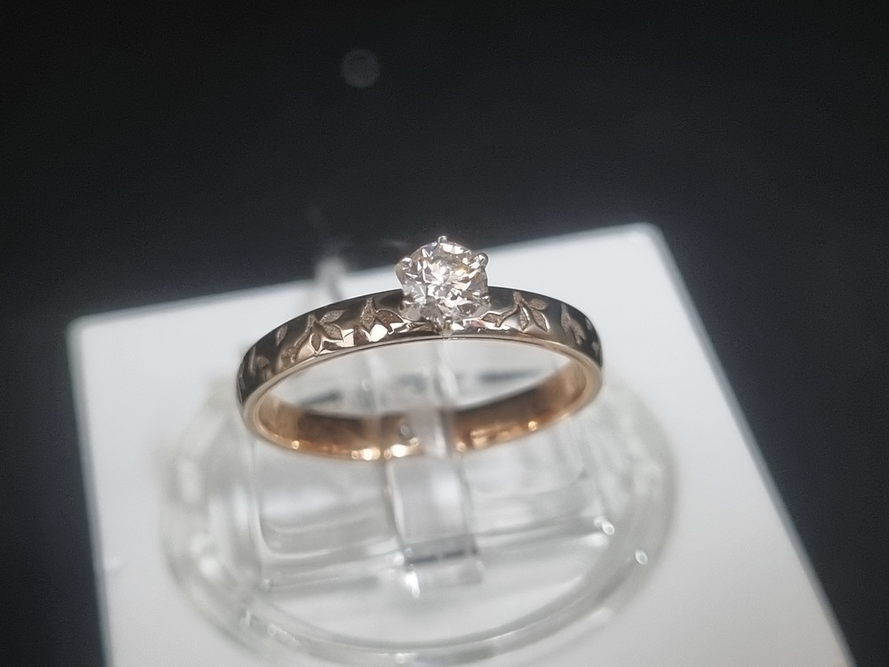 КОЛЬЦО БРИЛЛИАНТ Au 585