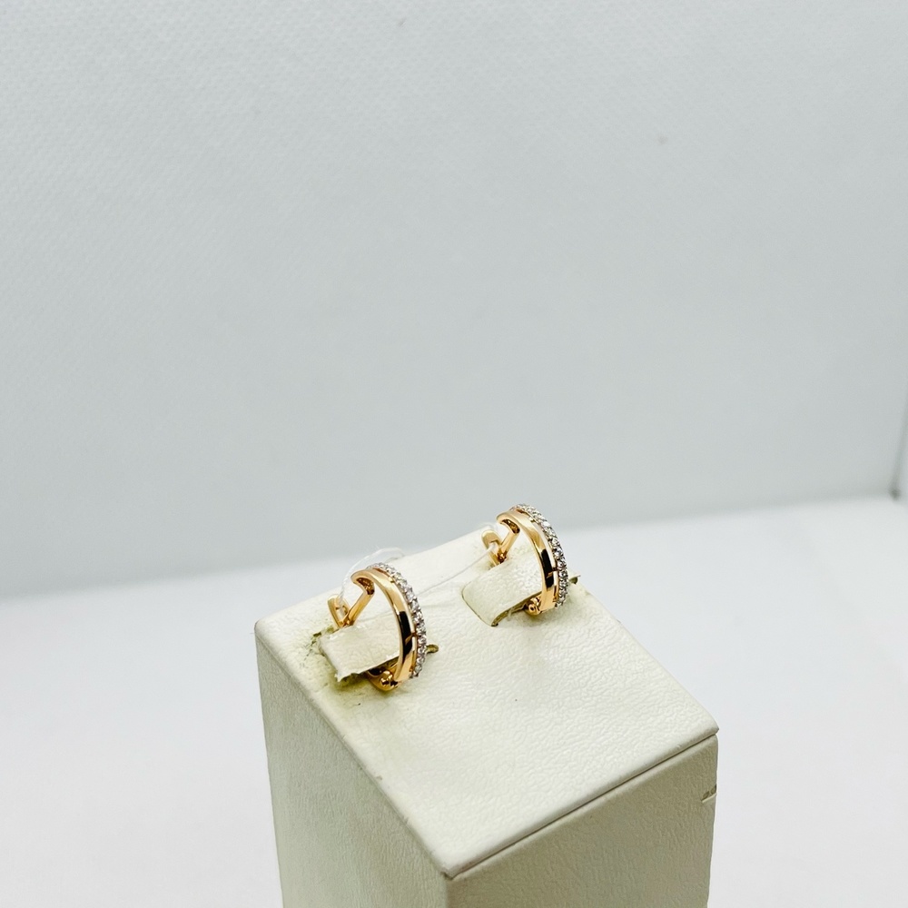 СКМИ585 СЕРЬГИ С КАМНЯМИ (Au 585)