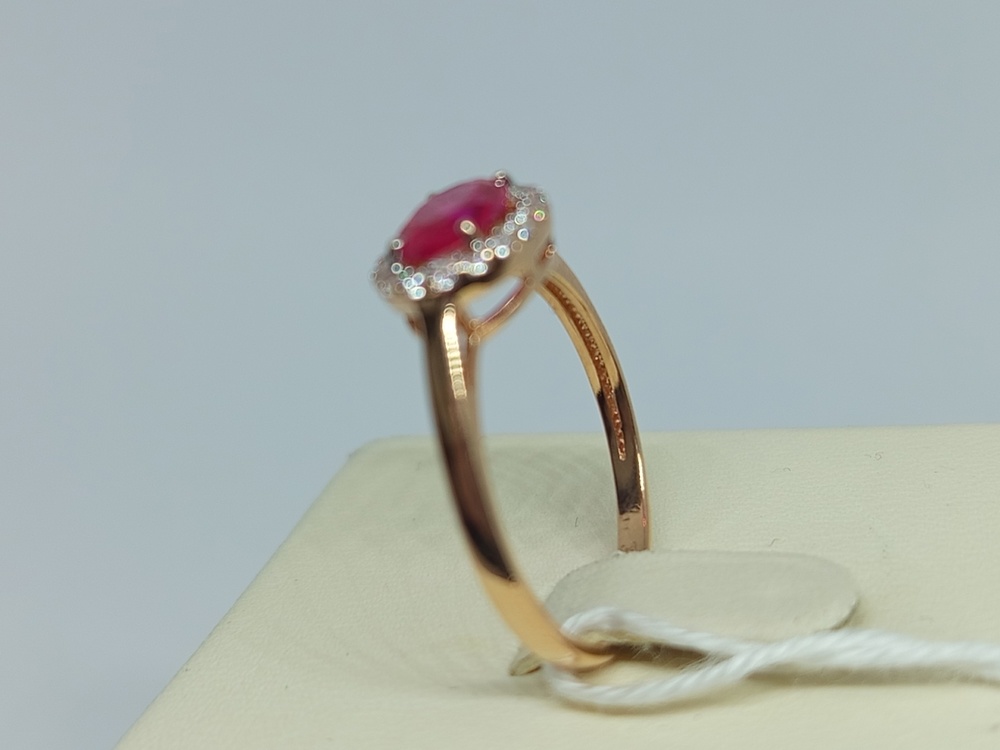 КОЛЬЦО С КАМНЯМИ (Au 585)