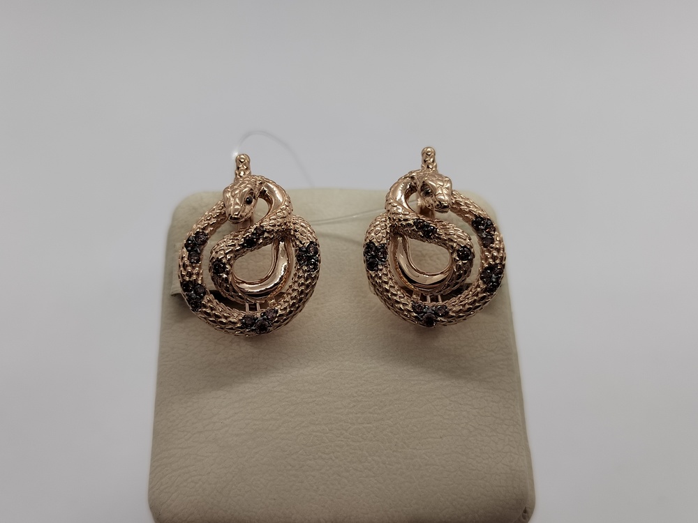 СЕРЬГИ С КАМНЯМИ (Au 585)