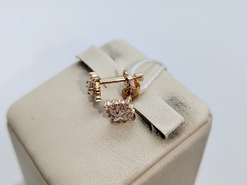 СПУС585 СЕРЬГИ ПУСЕТЫ (Au 585)