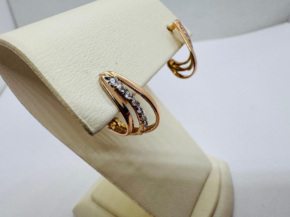 СЕРЬГИ С КАМНЯМИ (Au 585)