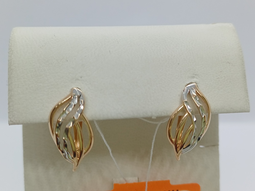 СЕРЬГИ БЕЗ КАМНЯ (Au 585)