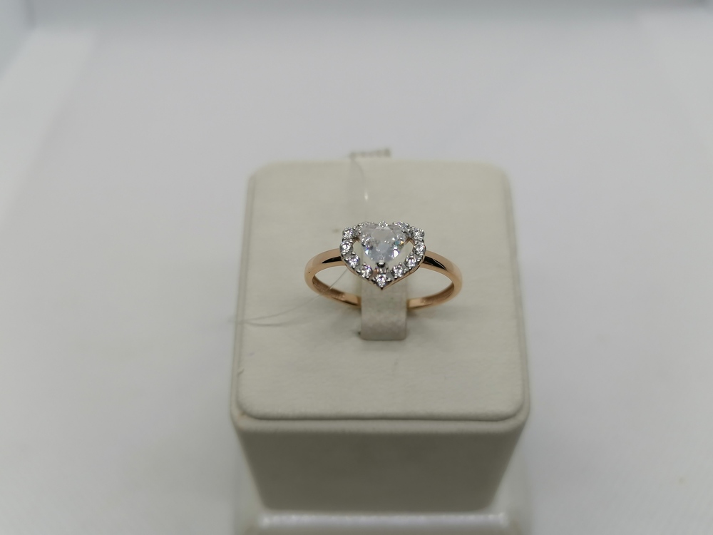 КОЛЬЦО С КАМНЯМИ (Au 585)