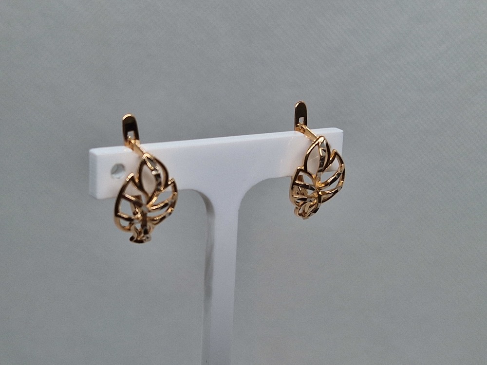 СБКМ585 СЕРЬГИ БЕЗ КАМНЯ (Au 585)