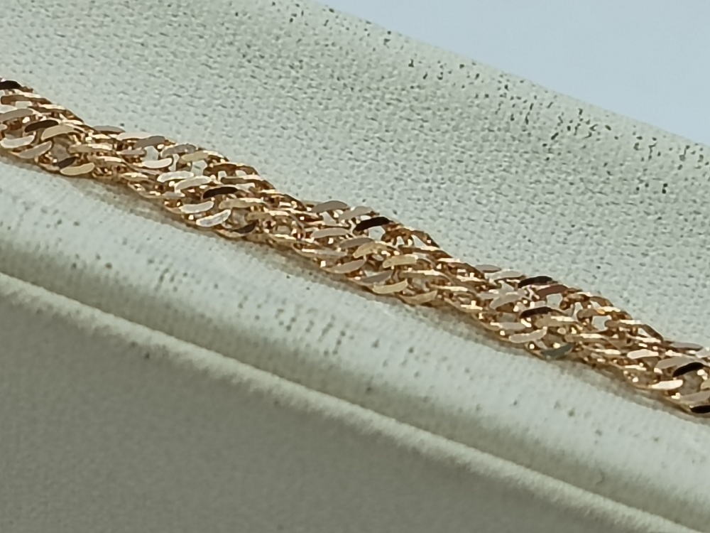 ЦЕПЬ ПУСТОТЕЛАЯ Сингапур (Au 585)