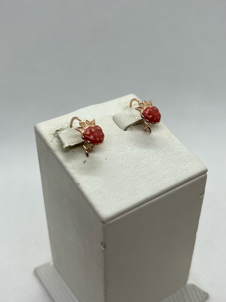 СЕРЬГИ С КАМНЕМ (Au 585)