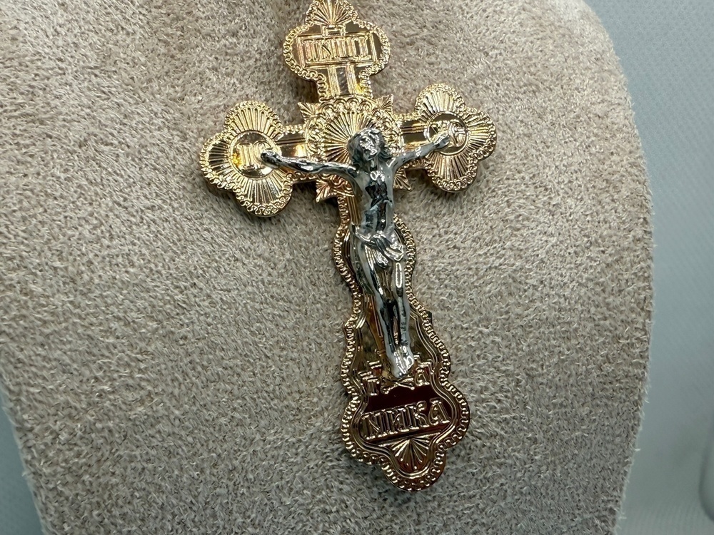 810-00250-10-00-00-02 ПОДВЕСКА КРЕСТ без камня (Au 585)