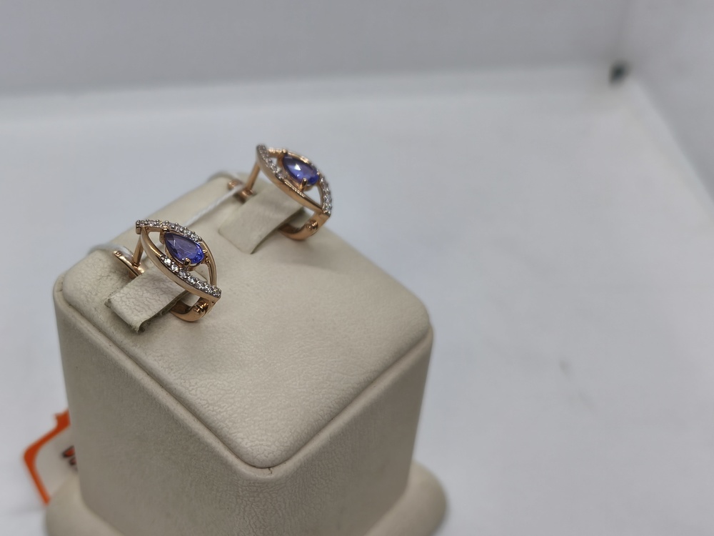 СЕРЬГИ С КАМНЯМИ (Au 585)