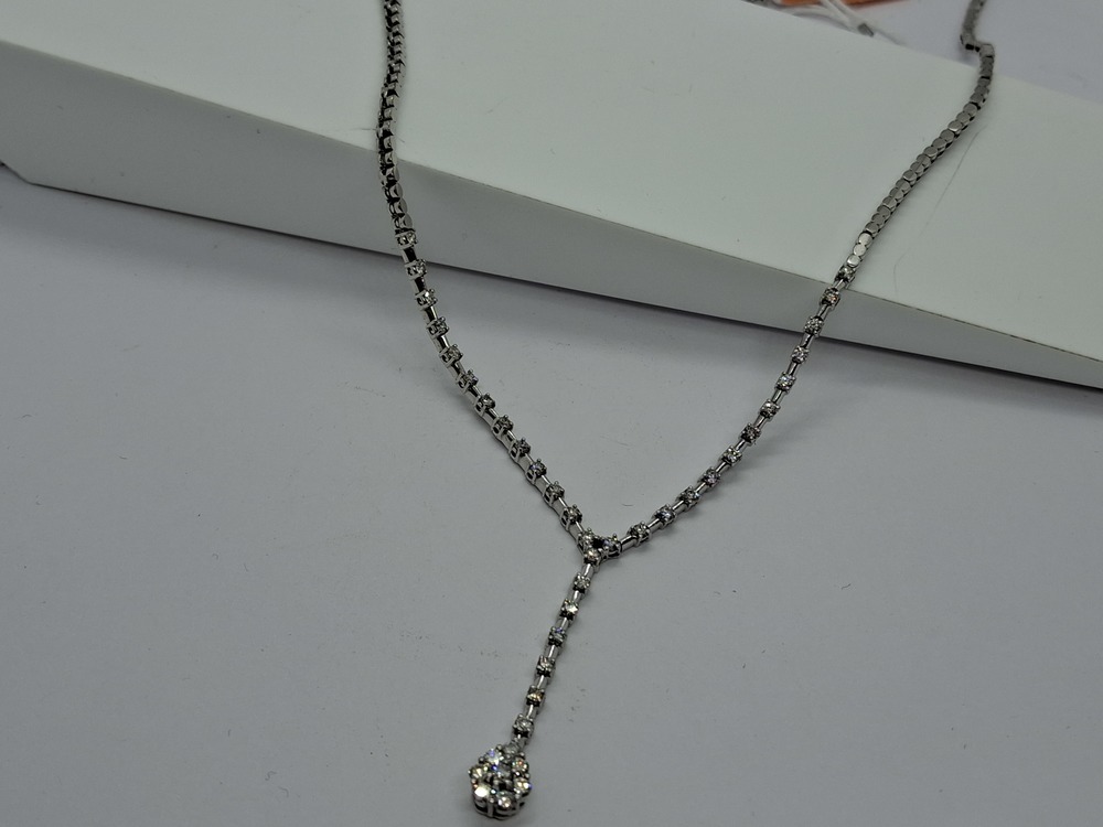 КОЛЬЕ С КАМНЯМИ Au 750