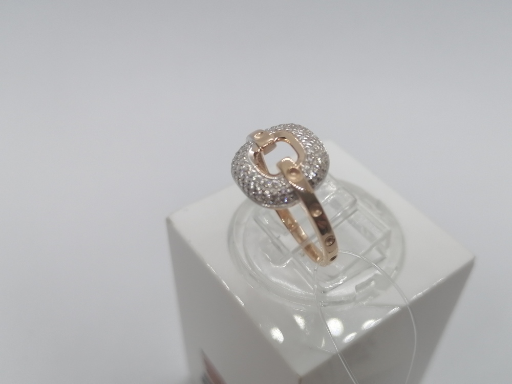 КОЛЬЦО С КАМНЯМИ (Au 585)