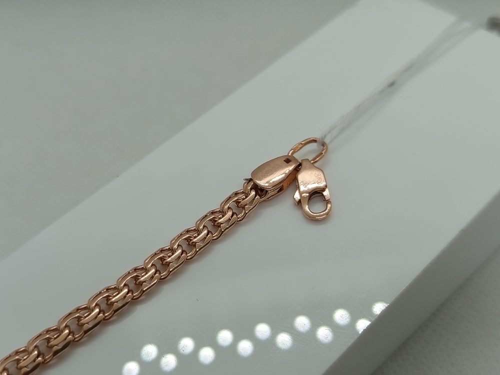 БЛБ585 БРАСЛЕТ ПОЛНОВЕСНЫЙ Бисмарк (Au 585)