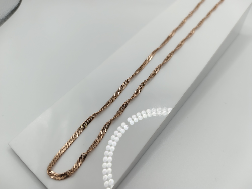 ЦЕПЬ ПУСТОТЕЛАЯ Сингапур (Au 585)