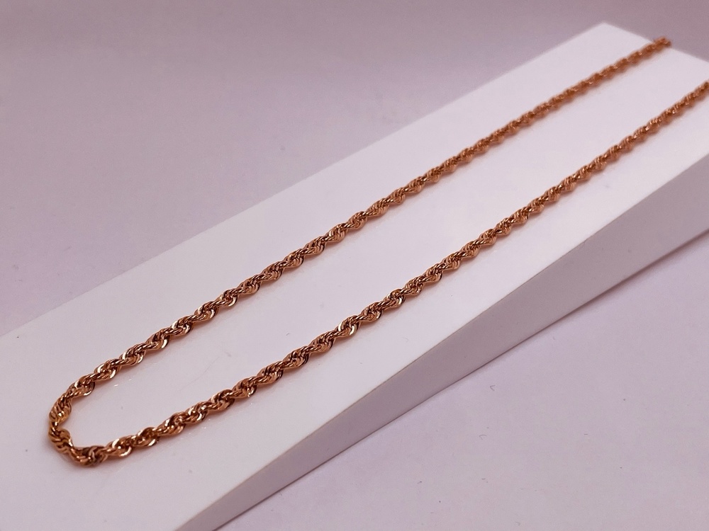 ЦЕПЬ ПУСТОТЕЛАЯ Веревка (Au 585)