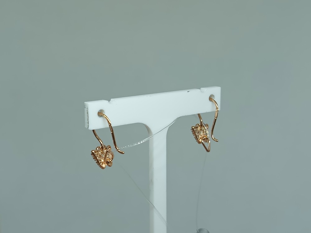 027123 СЕРЬГИ С ПЕТЕЛЬКОЙ (Au 585)