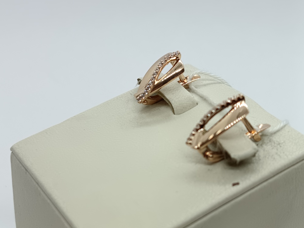 СКМИ585 СЕРЬГИ С КАМНЯМИ (Au 585)