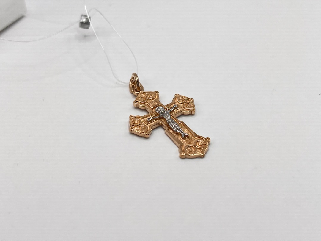 ПОДВЕСКА КРЕСТ без камня (Au 585)