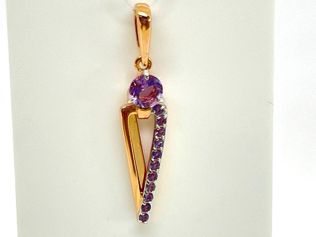 ПОДВЕСКА АМЕТИСТ (Au 585)