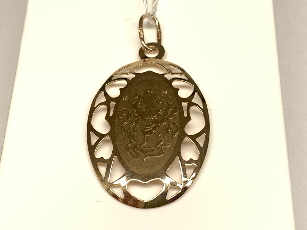 ПОДВЕСКА ЗНАК ЗОДИАКА ЛЕВ Au 585