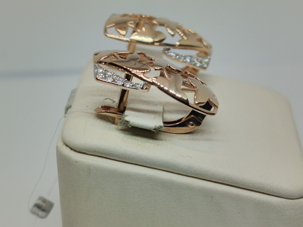 СЕРЬГИ С КАМНЯМИ (Au 585)