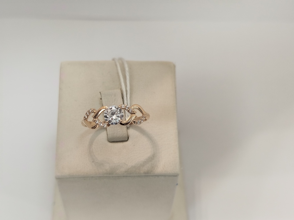 КОЛЬЦО С КАМНЯМИ (Au 585)