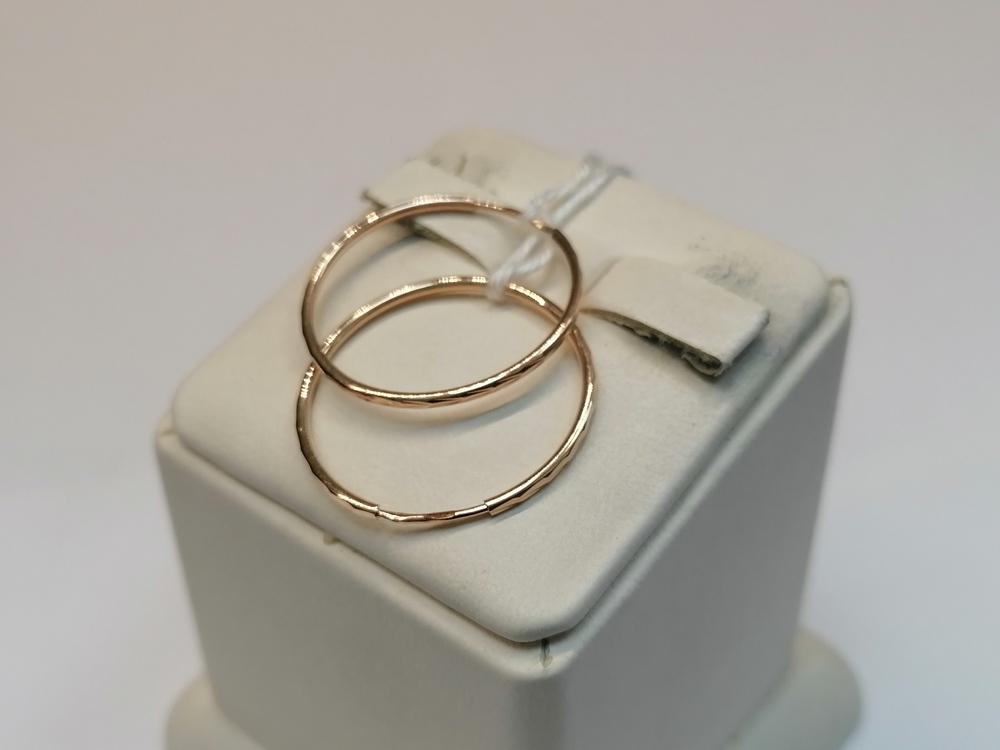 СКОН585 СЕРЬГИ КОНГО (Au 585)