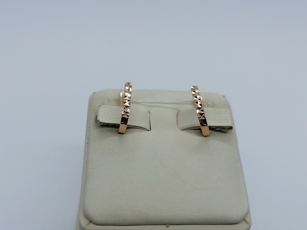 СБКМ585 СЕРЬГИ БЕЗ КАМНЯ (Au 585)