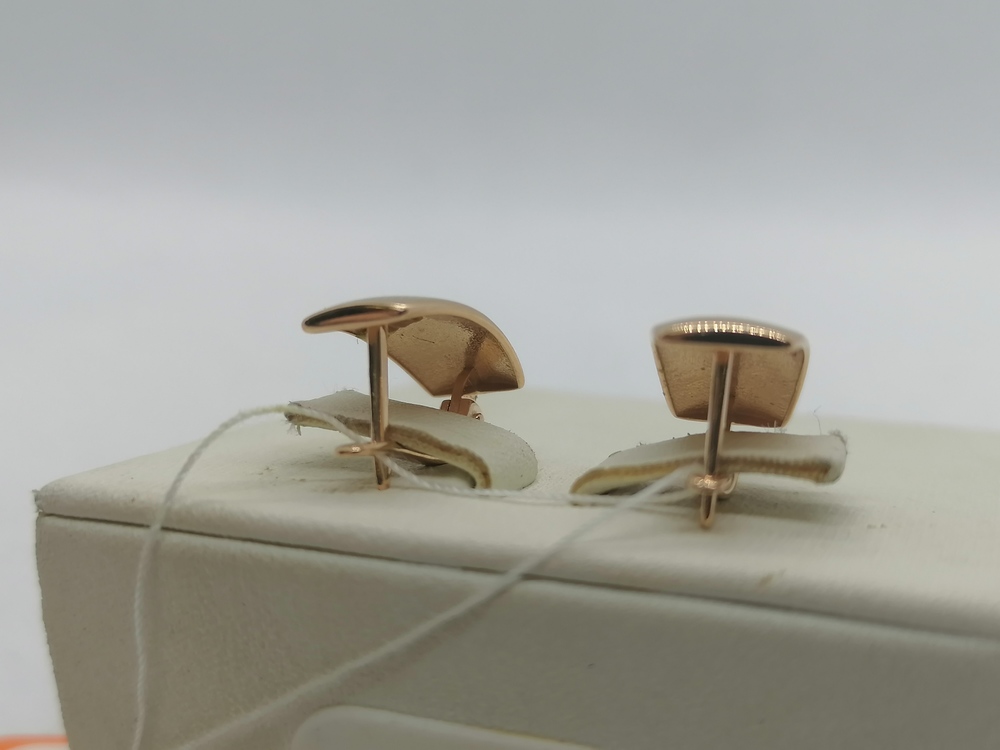 СБКМ585 СЕРЬГИ БЕЗ КАМНЯ (Au 585)