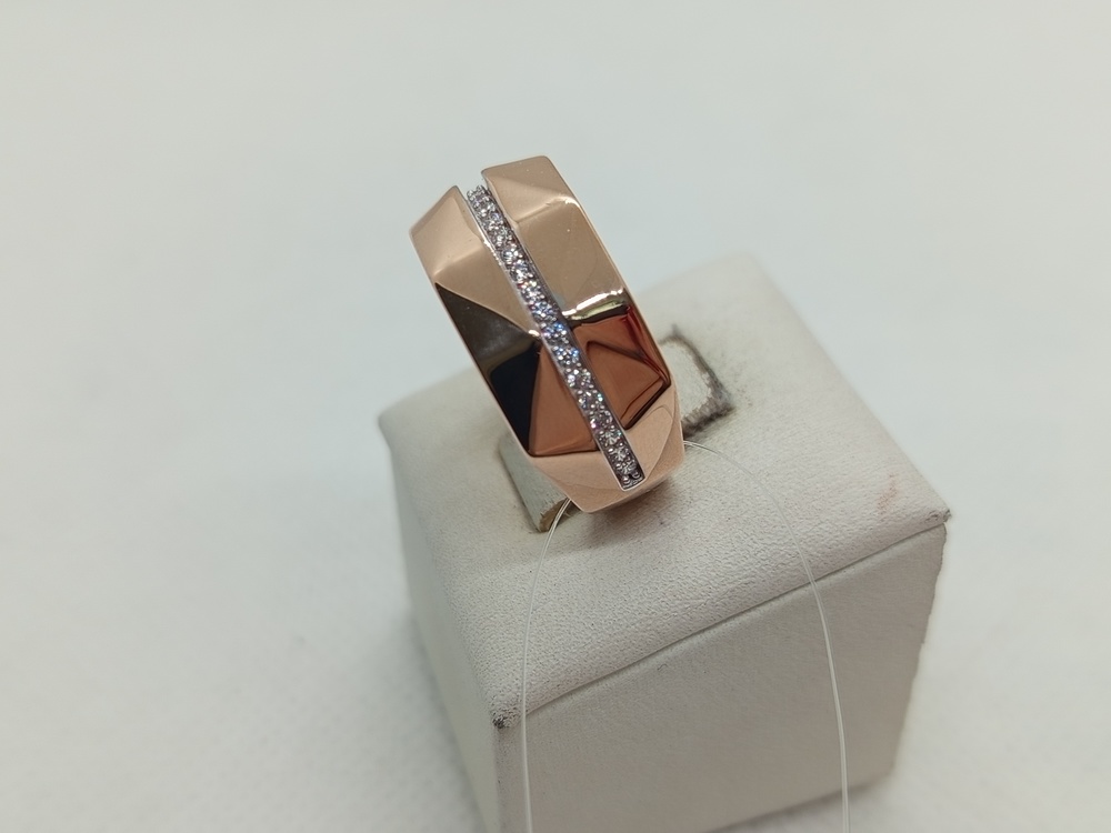 КОЛЬЦО С КАМНЯМИ (Au 585)