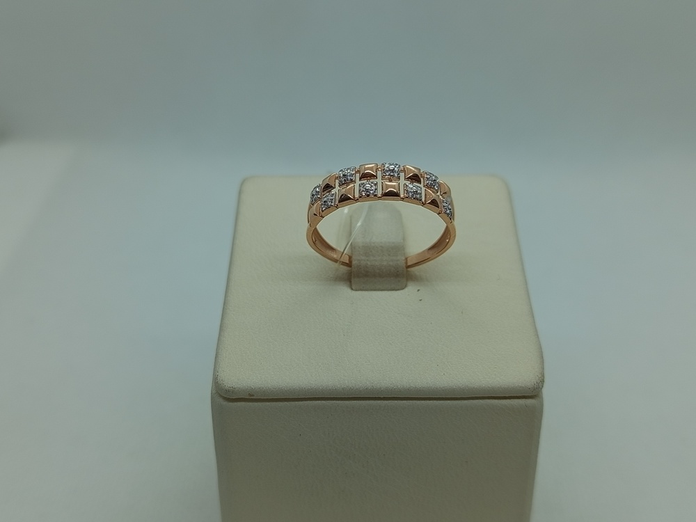 КОЛЬЦО С КАМНЯМИ (Au 585)