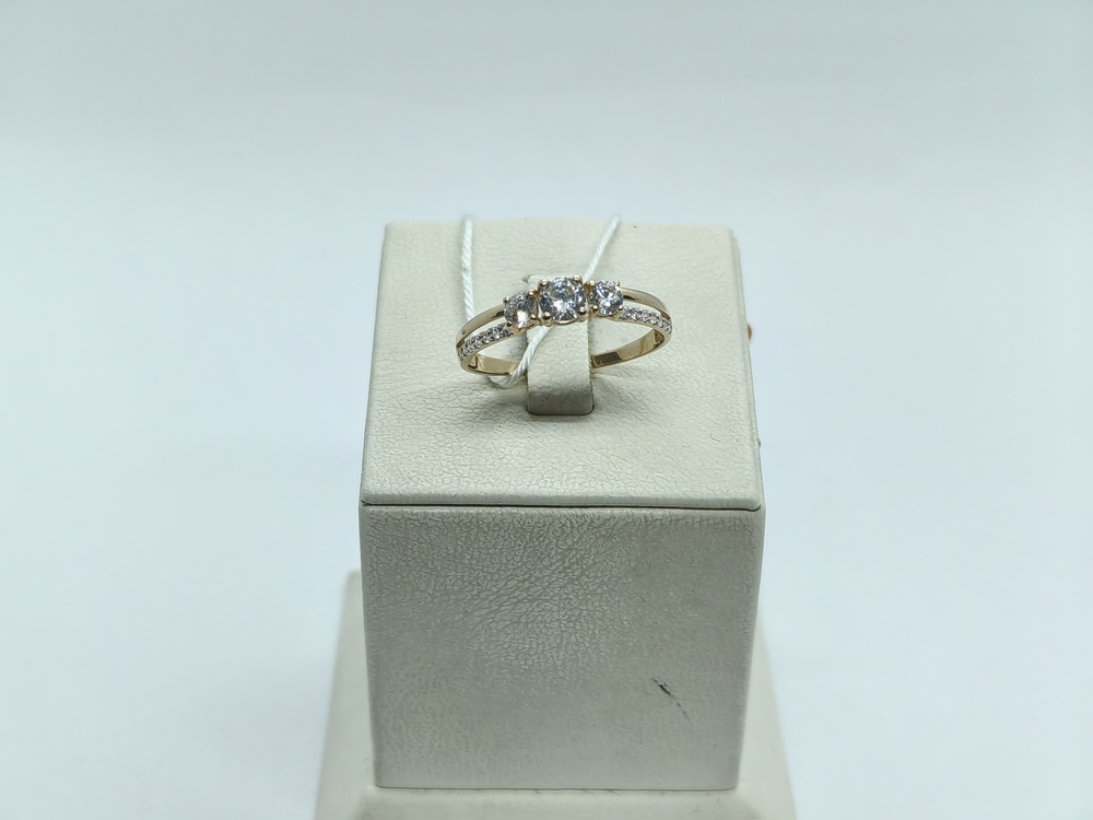 КОЛКМИ585 КОЛЬЦО С КАМНЯМИ (Au 585)