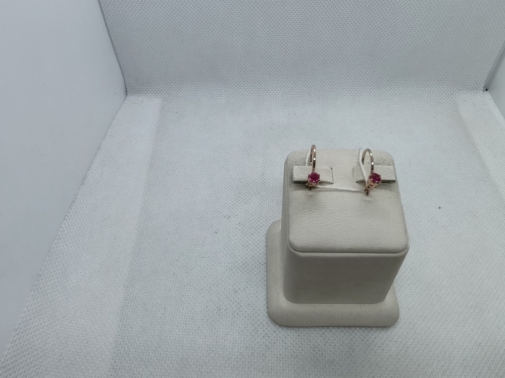 СКМ583 СЕРЬГИ С КАМНЕМ (Au 583) СКМ583 СЕРЬГИ С КАМНЕМ (Au 583)