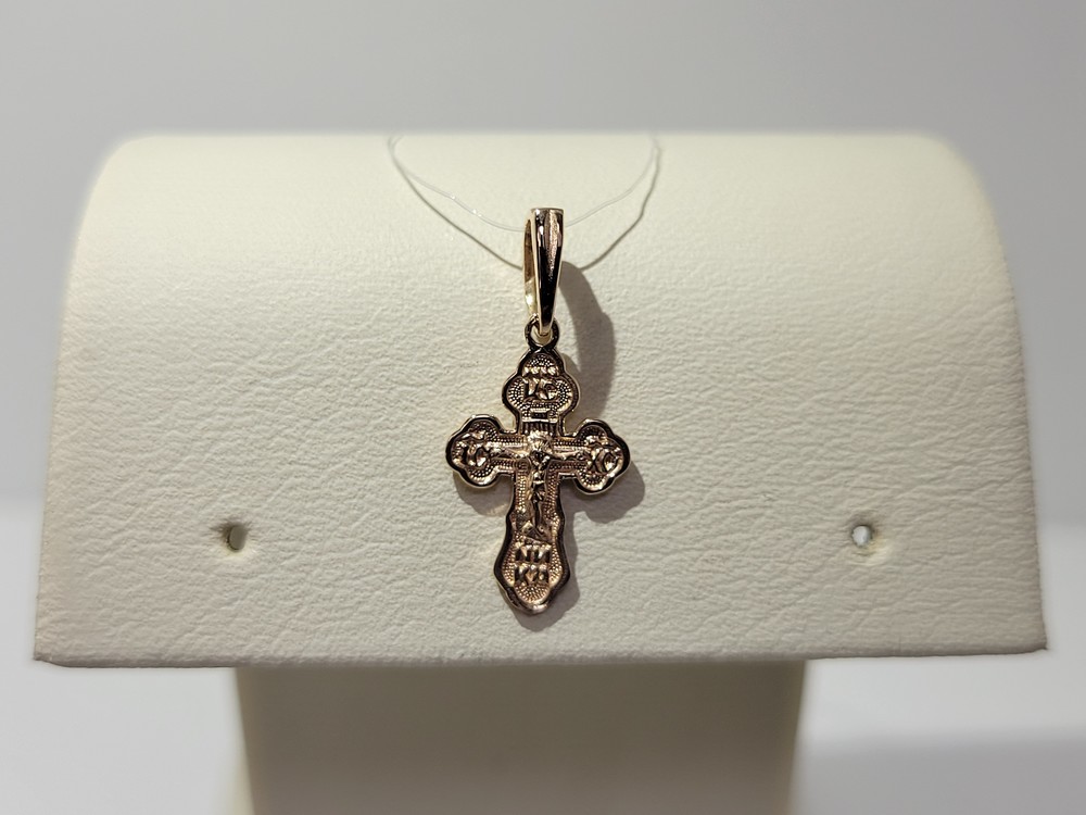 ПОДВЕСКА КРЕСТ без камня (Au 585)