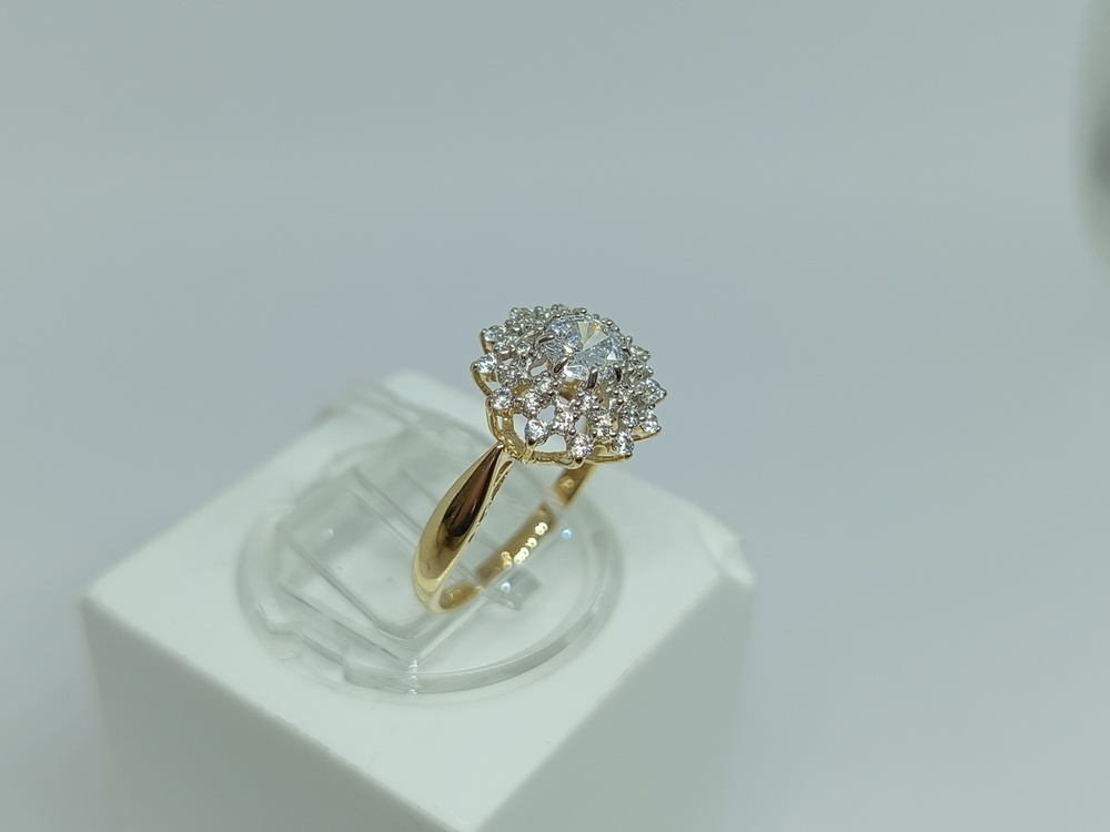 КОЛКМИ585 КОЛЬЦО С КАМНЯМИ (Au 585)