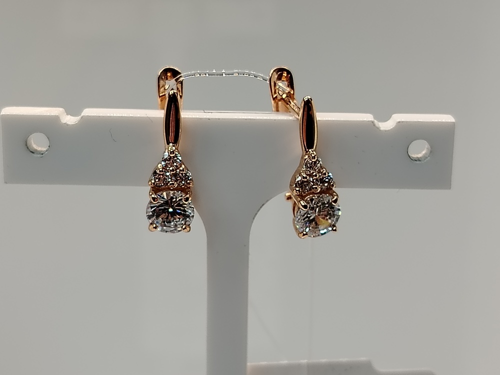 СЕРЬГИ С КАМНЯМИ (Au 585)