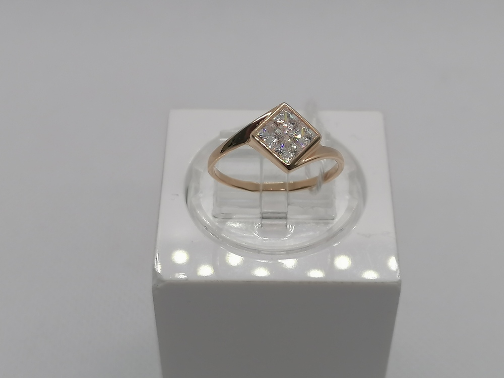 КОЛКМИ585 КОЛЬЦО С КАМНЯМИ (Au 585)