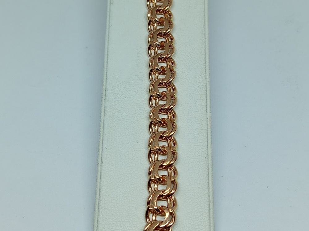 БЛБ585 БРАСЛЕТ ПОЛНОВЕСНЫЙ Бисмарк (Au 585)