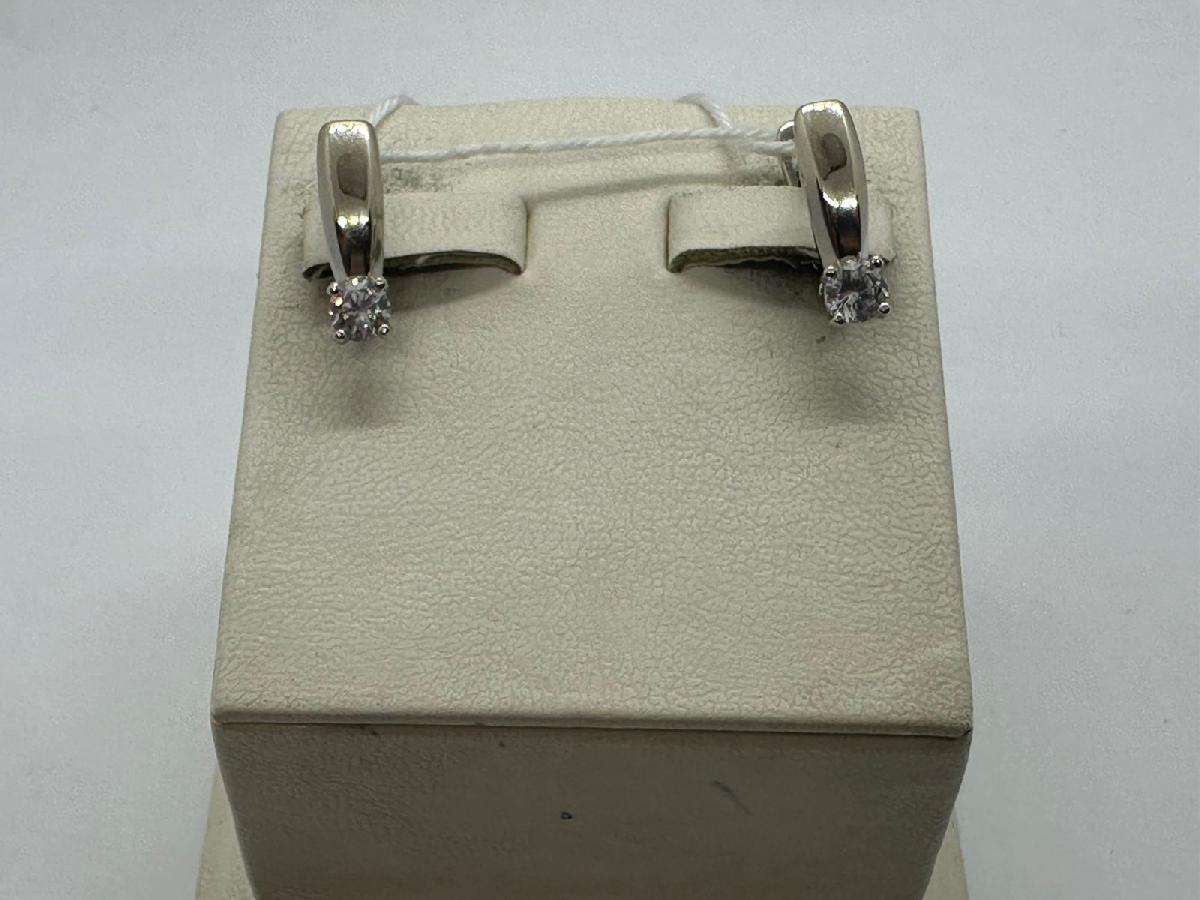 СЕРЬГИ С КАМНЕМ (Au 585)