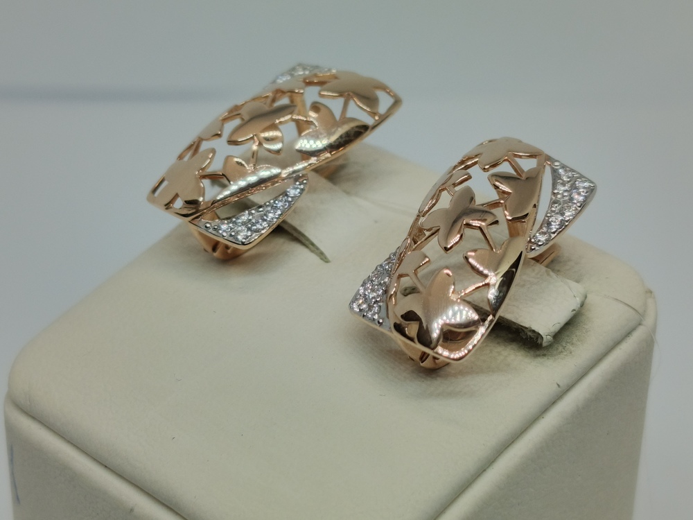 СЕРЬГИ С КАМНЯМИ (Au 585)