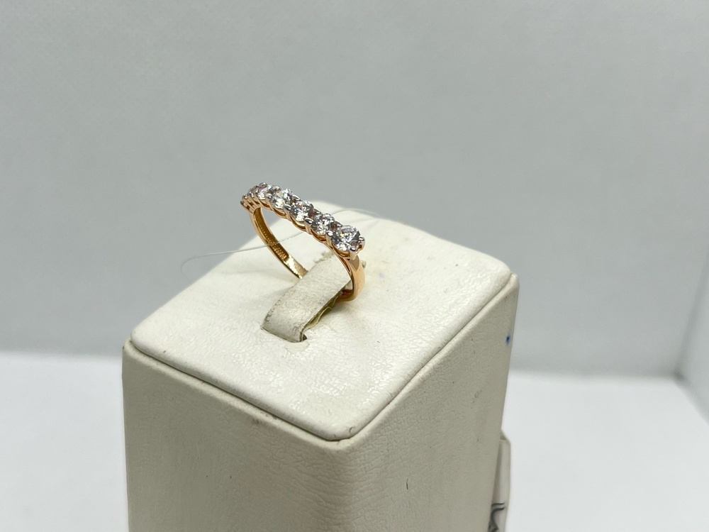 КОЛЬЦО С КАМНЯМИ (Au 585)