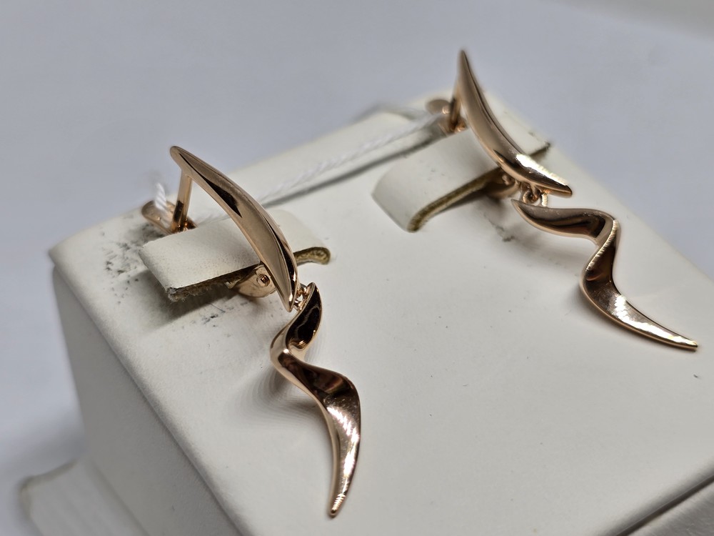 СБКМ585 СЕРЬГИ БЕЗ КАМНЯ (Au 585) СБКМ585 СЕРЬГИ БЕЗ КАМНЯ (Au 585)