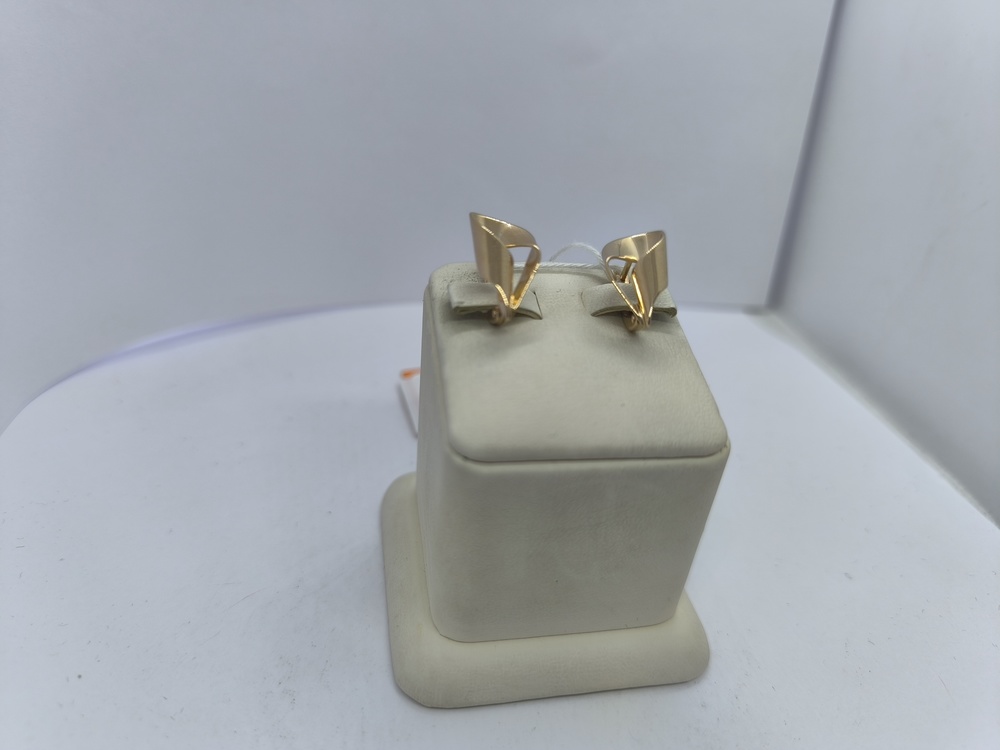 СБКМ585 СЕРЬГИ БЕЗ КАМНЯ (Au 585)