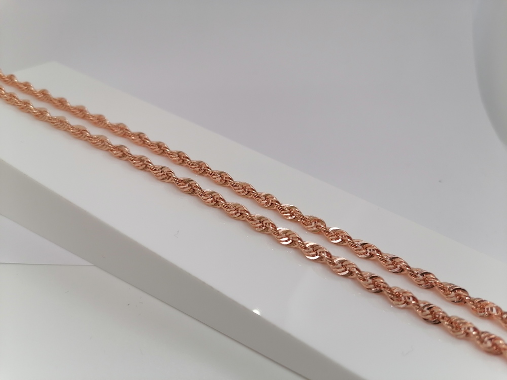 ЦЕПЬ ПУСТОТЕЛАЯ Веревка (Au 585)