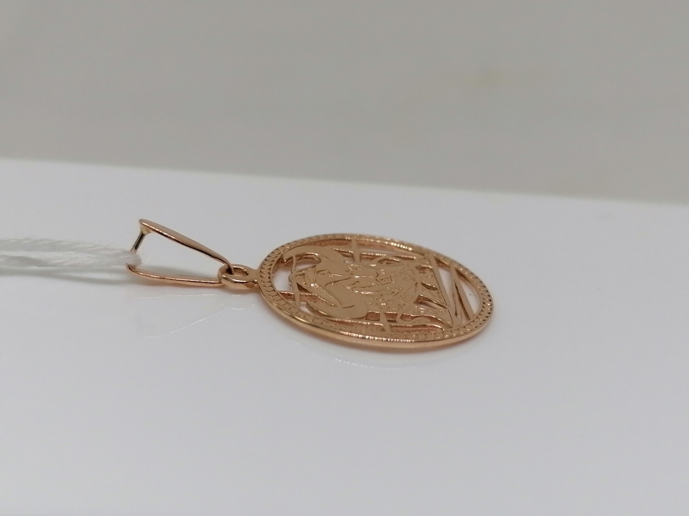 ПОДЗЗТ585 ПОДВЕСКА ЗНАК ЗОДИАКА ТЕЛЕЦ (Au 585)