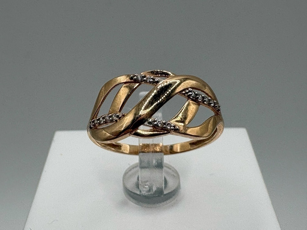 КОЛЬЦО С КАМНЯМИ (Au 585)