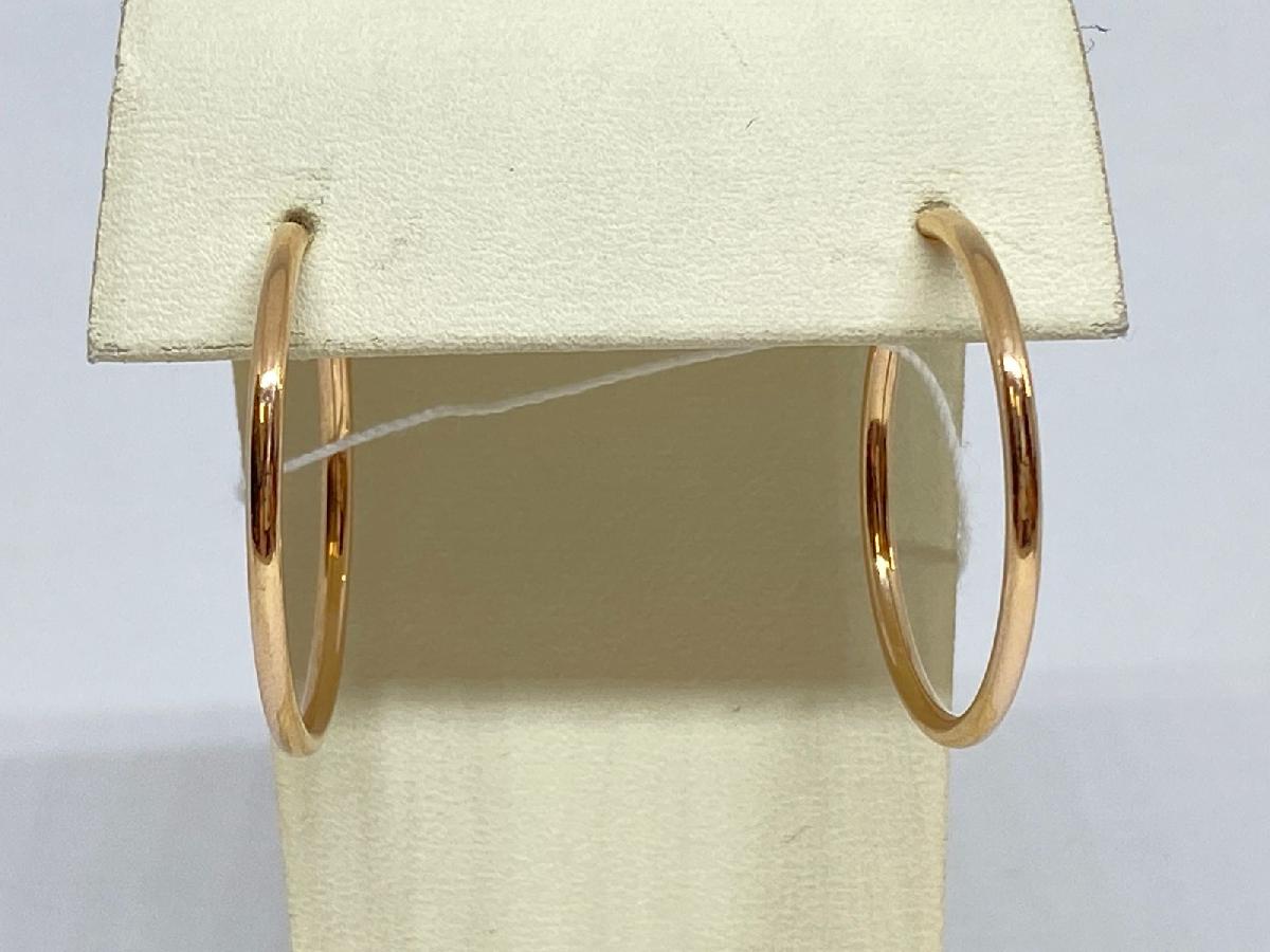 СЕРЬГИ КОНГО без камня (Au 585)