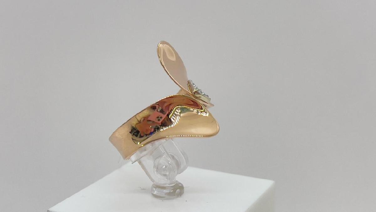 КОЛЬЦО С КАМНЯМИ (Au 585)