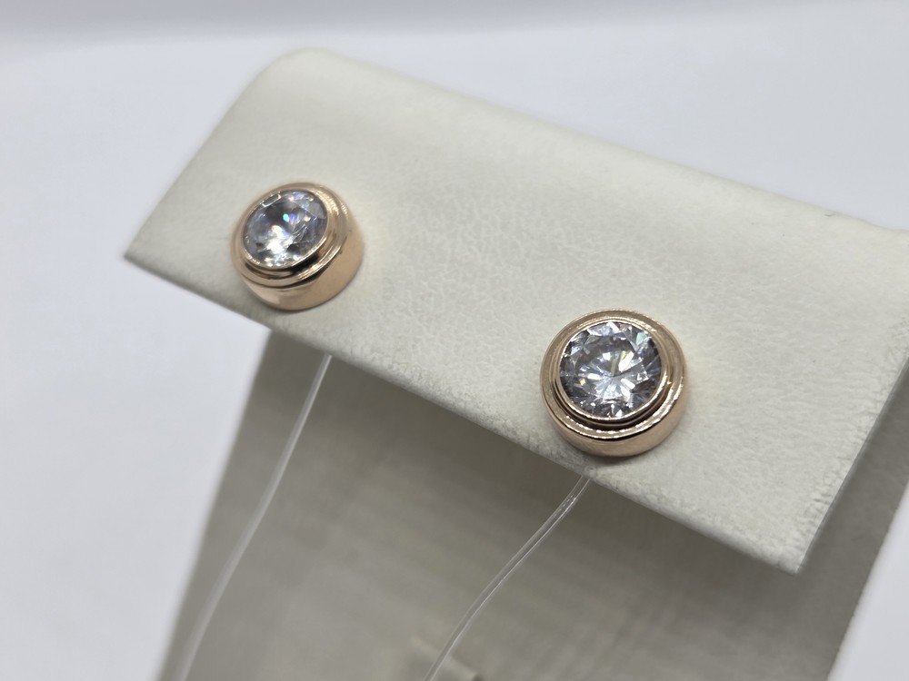 СЕРЬГИ ПУСЕТЫ с камнями (Au 585)