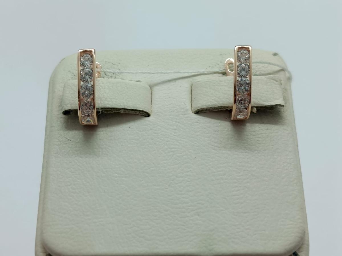 СКМИ585 СЕРЬГИ С КАМНЯМИ (Au 585)