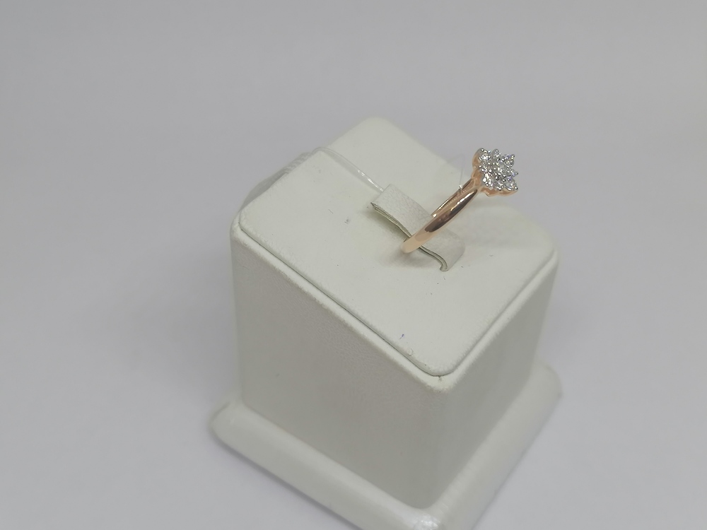 КОЛЬЦО С КАМНЯМИ (Au 585)